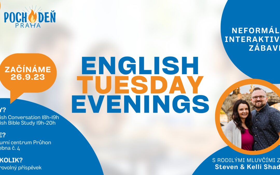 English Tuesday evenings začínají již brzy!
